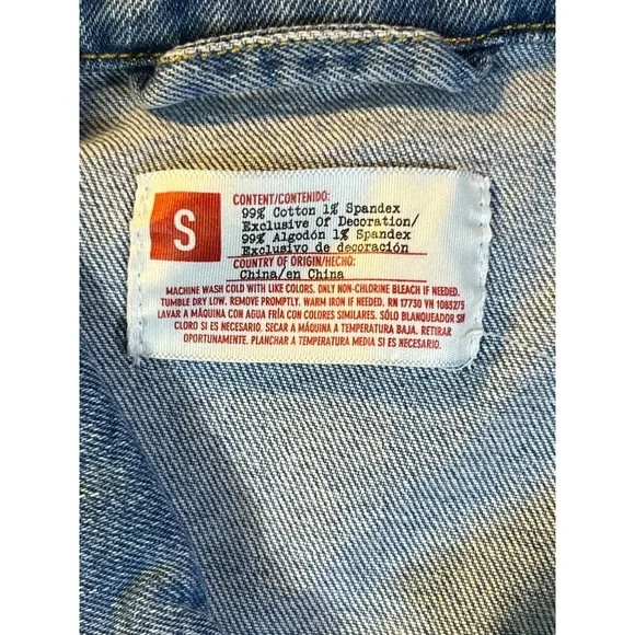 STONEWALL RIOTS Denim Jeans Jacket (BRAND NEW W/ TAGS) Size SMALL - Picture 8 of 10